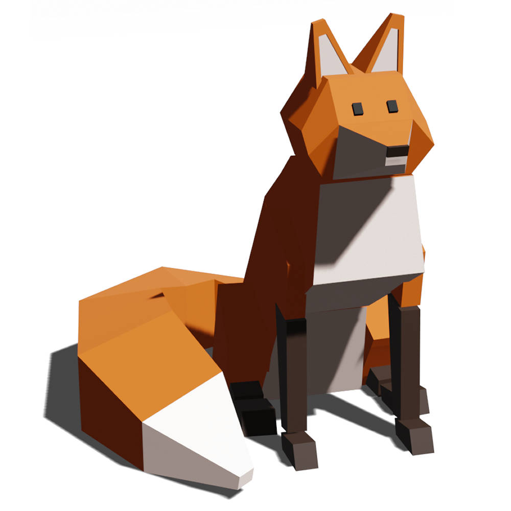 líška 3D model